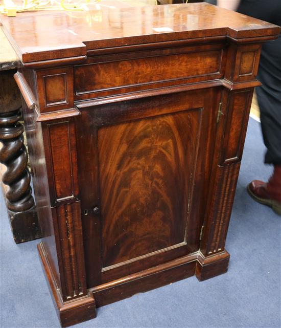 A Victorian mahogany pier cabinet, W.2ft 2in.